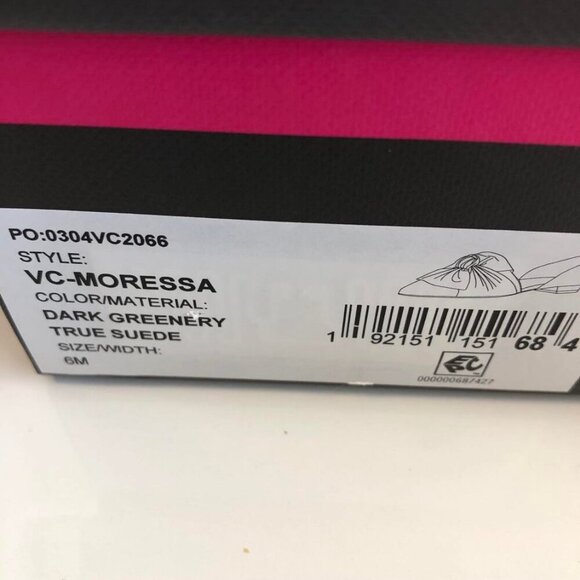 NWT VINCE CAMUTO Moressa Suede Bow-Wrapped Flats Dark Greenery SZ 6 - Picture 7 of 7